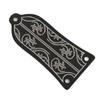 Truss Rod Cover with Screws Pattern Decoration Metal Cover Plate Replacement Guitar Accessories