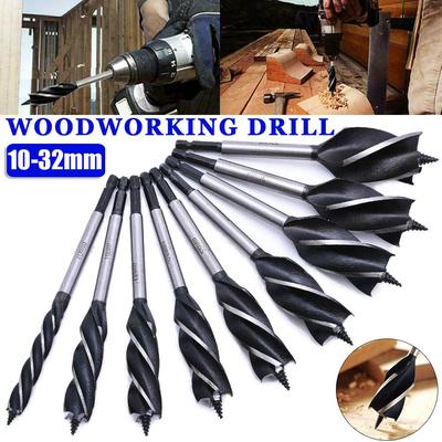 10-32mm Woodworking Auger Drill Bit Set Wood Drill Bit Reaming Drill Wood Auger High-Carbon Steel Fast Cut Woodworking Drill Bit Sets