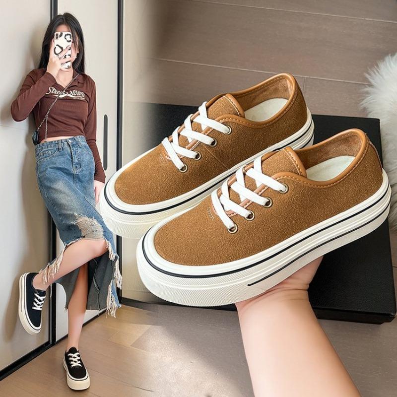 Fashion Hot Sale 2025 Spring New Flats Shoes Casual Vulcanized Sneakers Fashion Woman Breathable Shoes for Women Platform Designer Shoes