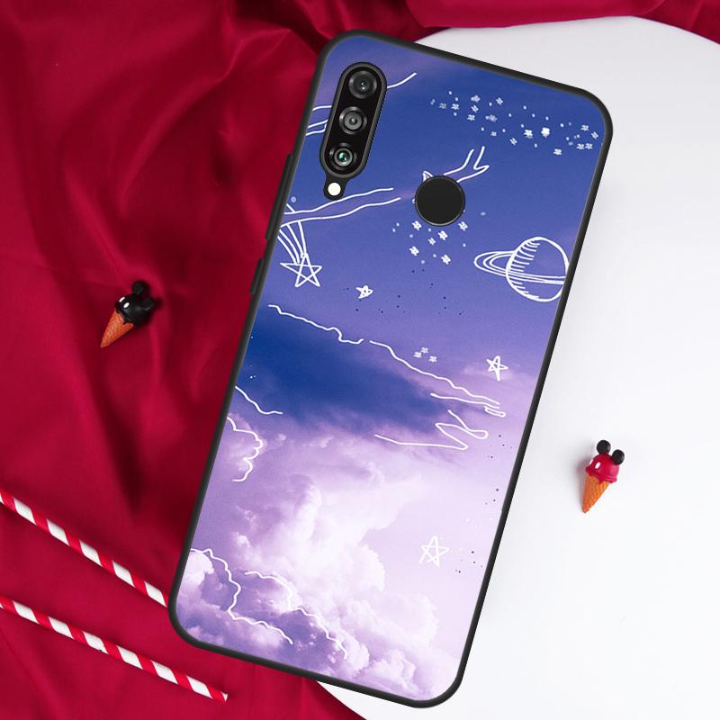 Purple aesthetic For Huawei Nova 12i 11i 8i 12s 9 10 SE Y90 Y60 Y70 Y72 Y61 Y91 P20 P30 P40 Lite P60 Pro Case