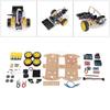 Robot Car Chassis Smart Car Chassis Smart Car Platform for Science Hobby 4WD DIY Tracked Motor Robot Kit, Kit, Projects,