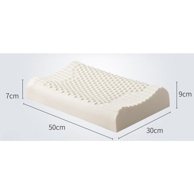 Natural Latex Cervical Pillow for Adults & Students - Orthopedic Neck Pain Relief Pillow Healthy Sleep Gift for Kids & Family