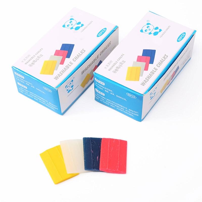 50Pcs Colored Tailor's Chalk Set Ergonomic Grip Dressmaking Chalk Sewing Marking Tool for Fabric Marking Tailoring