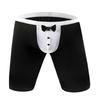 Men'S Sexy Tuxedo Boxer Briefs Sissy Pouch Shorts Panties With Bow Tie Waiter Costume Lingerie Underwear Nightclub Maid Uniform