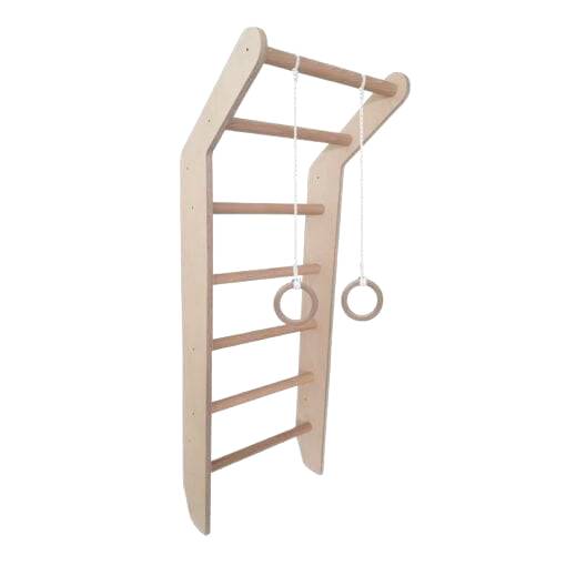 Wall Bars Toddler Natural Wood