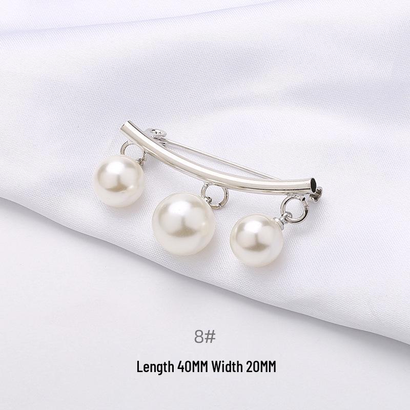 

Элегантная брошь-булавка с жемчугом для одежды и кардиганов - женский аксессуар