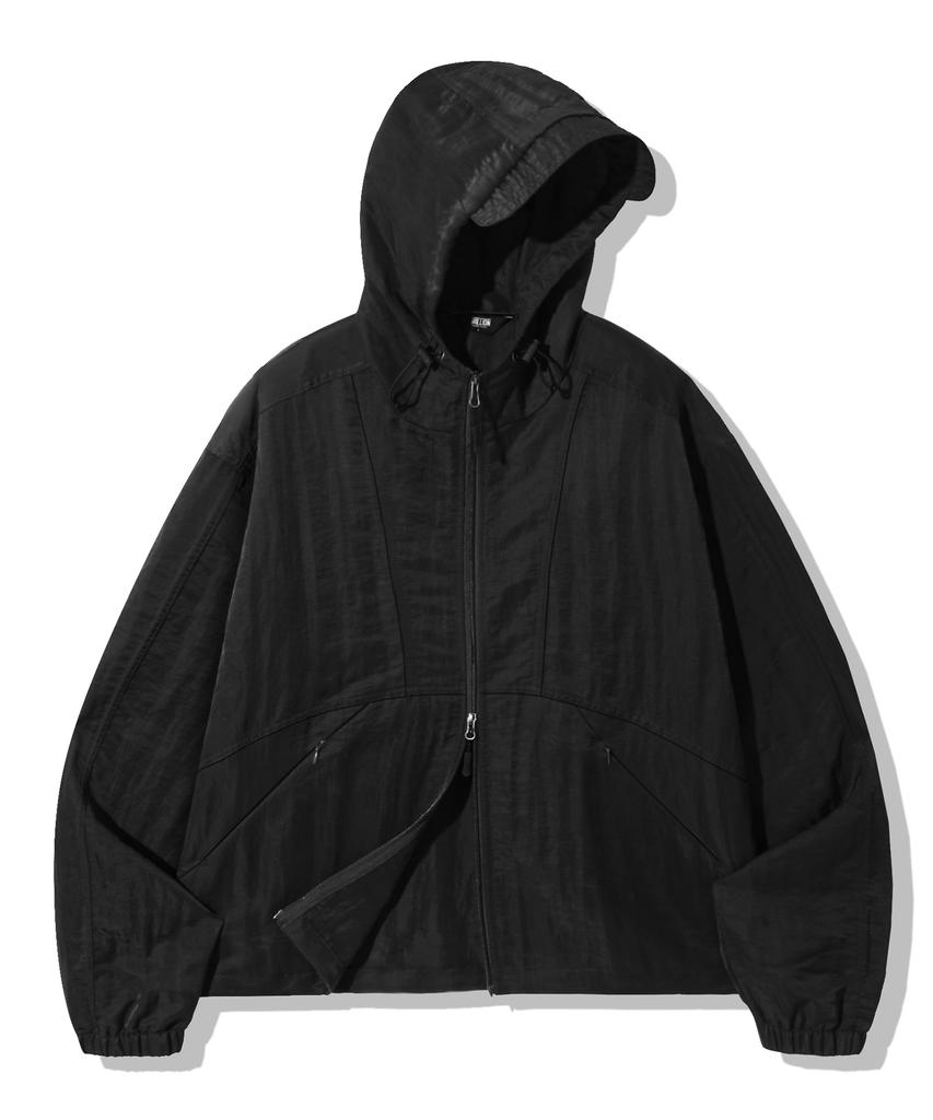 Trillion 2Way Light Sheer Hoodie Windbreaker_Black