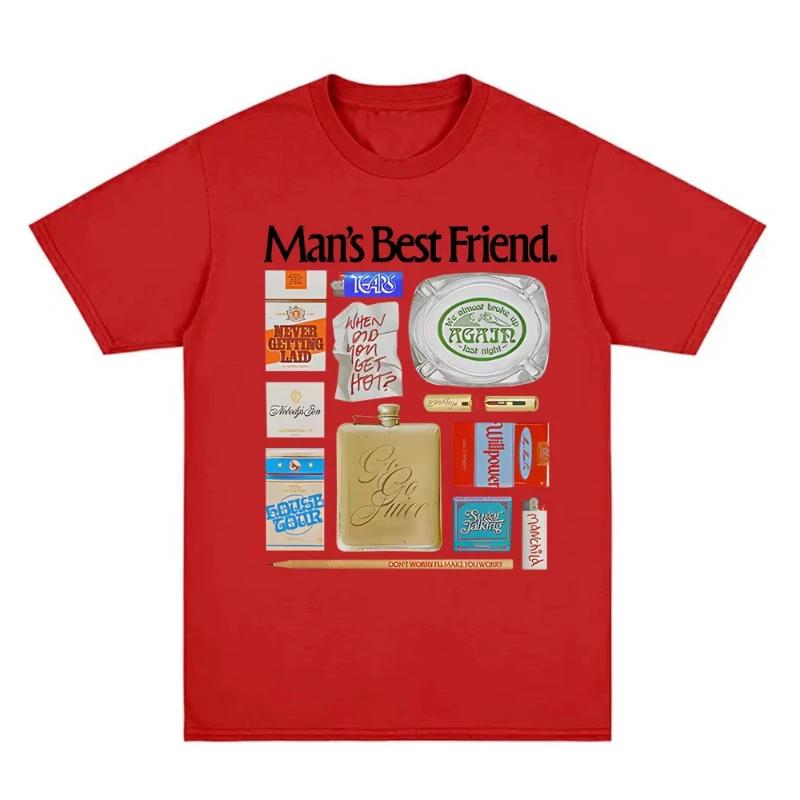 

Sabrina Carpenter-MaN s Best FRIEND ObJect Cotton T-ShIrt Summer Singer Same Style Tee-shirt Korean Ropa Hombre Men Women Tops XXXL