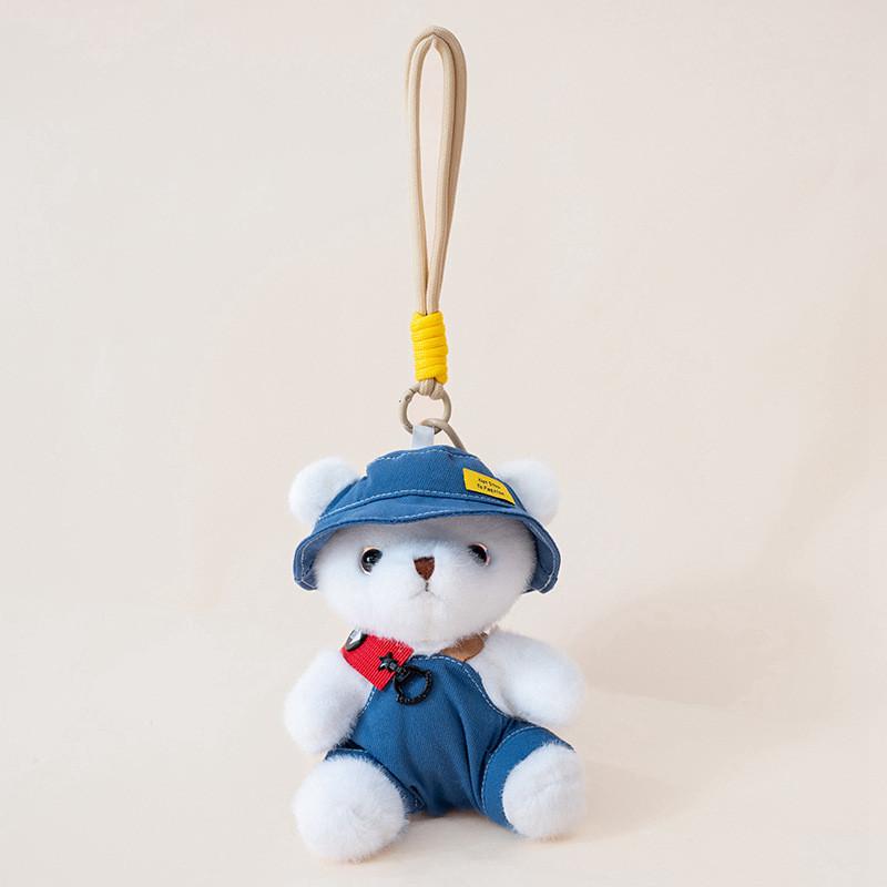 Bear The In Clothes Plush Toy With Hanging Loop Girls Gift School Bag Accessory