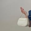 Sac à bandoulière en chaîne de perles pour femme Design de niche Plissé Doux Sac à main Sac bandoulière Clutch de soirée Socialite