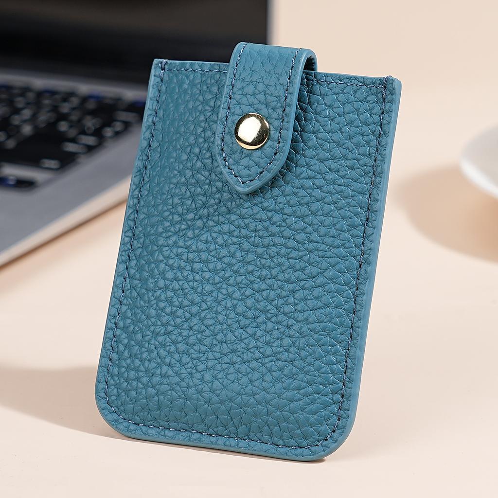 New Cow Leather Men's Card Bag Coin Purse Slim Credit Card Holder Wallet For Men and Women ID Card Pocket