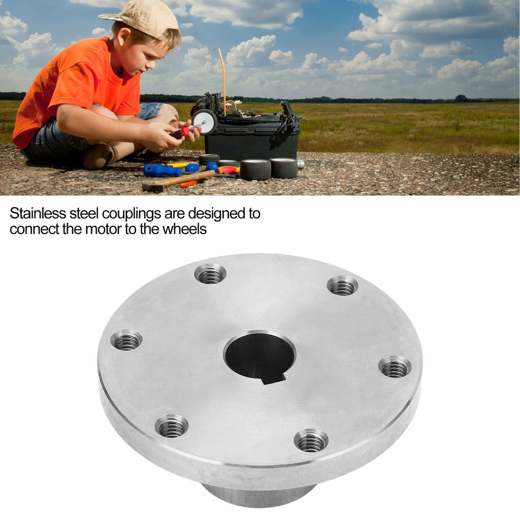12mm Flanschkupplung Edelstahl RC Schlüssel Nabe Wellenkupplung für RC Modellmotoren