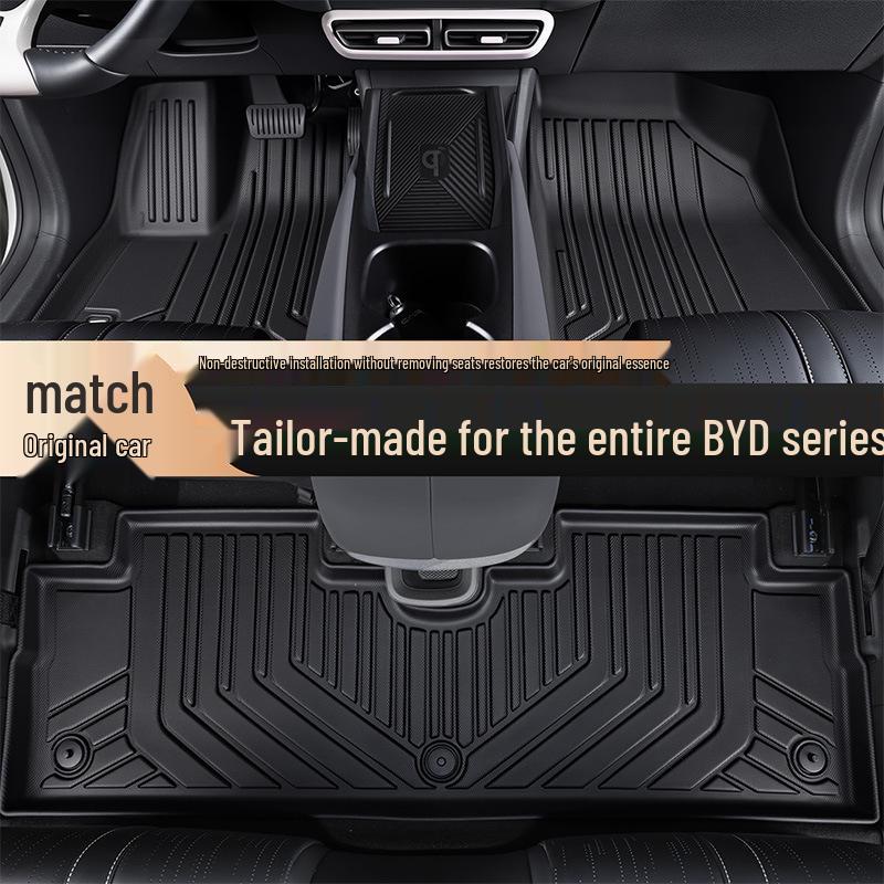 Compatible TPE Floor Mats for BYD: Qinplus, Song L/Pro, Dolphin, Dolphin Seagull, Seal, 06DM, Yuan UP, Han.
