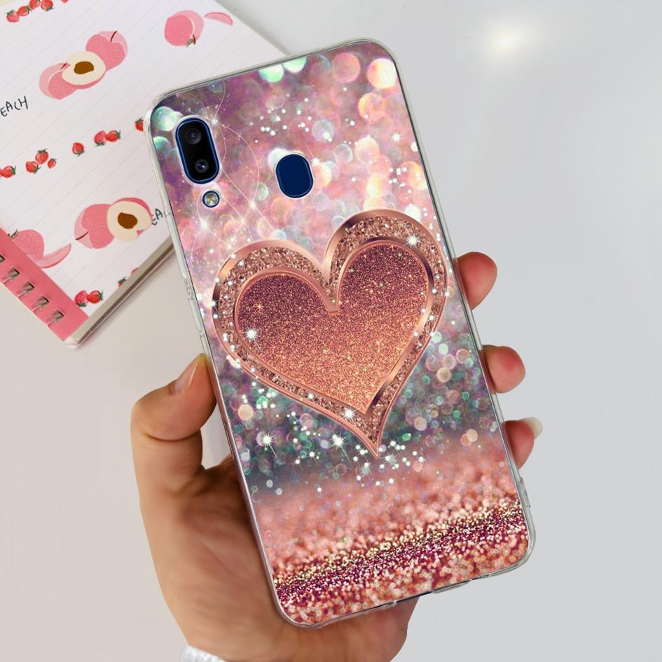 For Samsung Galaxy A20 Case A205 SM-A205F Silicone Cover Cute Astronaut Soft Phone Cases For Samsung A20e A202F A30 A305F Bumper