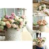 Exquisite 10 Heads Artificial Silk Hydrangea Fake Flowers Ideal For Wedding Arrangements