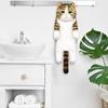 Hand Towel Adorable Cartoon Cat Shaped Towel Soft Absorbent Hanging Towel for House Kitchen Bathroom