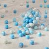 100pcs 8mm Pastoral Oil Painting Imitation Ceramic Glass Jade Crushed Beads for DIY Handmade Bracelets and Loose Beading