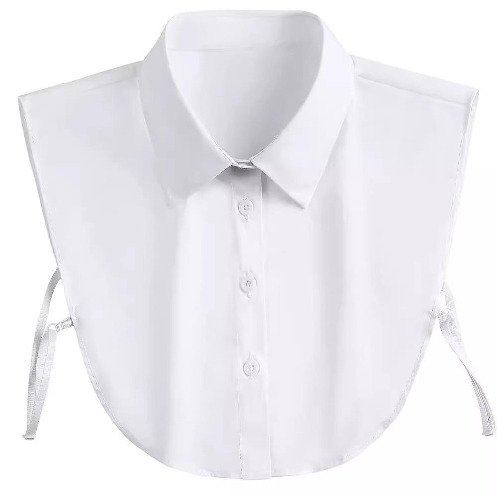 Versatile Half Shirt Style Fake Collar Adjustable Straps Detachable Collar  Women Men