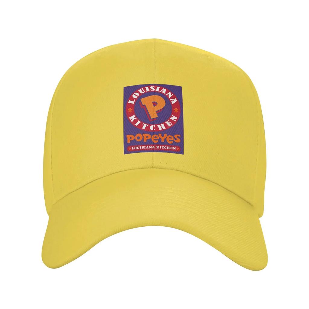 Unisex Baseball Hats Popeyes Louisiana Kitchen Logo Outdoor Streetwear Summer Sports Baseball Caps Hip Hop Cap Casquette Hats