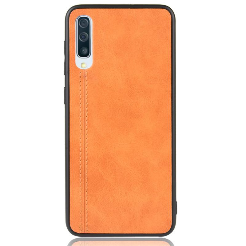 Suitable for Samsung A50 phone case, Galaxy S21 phone protective cover, a30S calf pattern stitching, A10s/a81