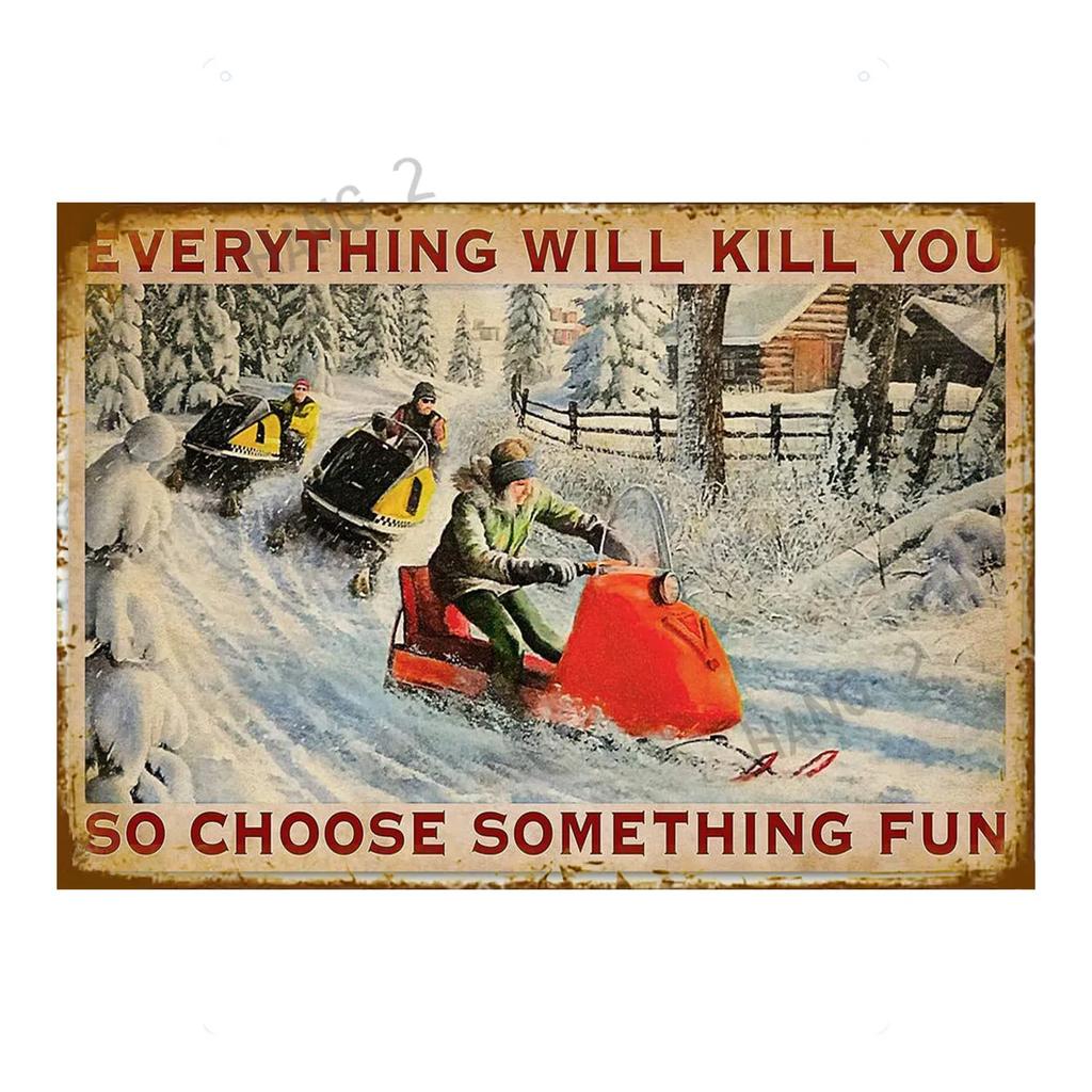 Ski Lift Loading and Unloading Wear-resistant Metal Signs Ski Loading and Unloading Area Wall Decoration Metal Signs 8x12 Inc