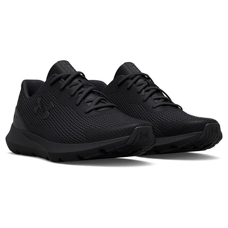 Under Armour Surge 3 Men Running Shoes Triple Black 3024883-002