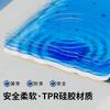 Bath Scrubber Wall-Mounted Back Scrubber Lazy Silicone Back Massager Self-Moisturizing Bath Brush Suction Cup Back Scrubber Foot Scrubber Sky Blue