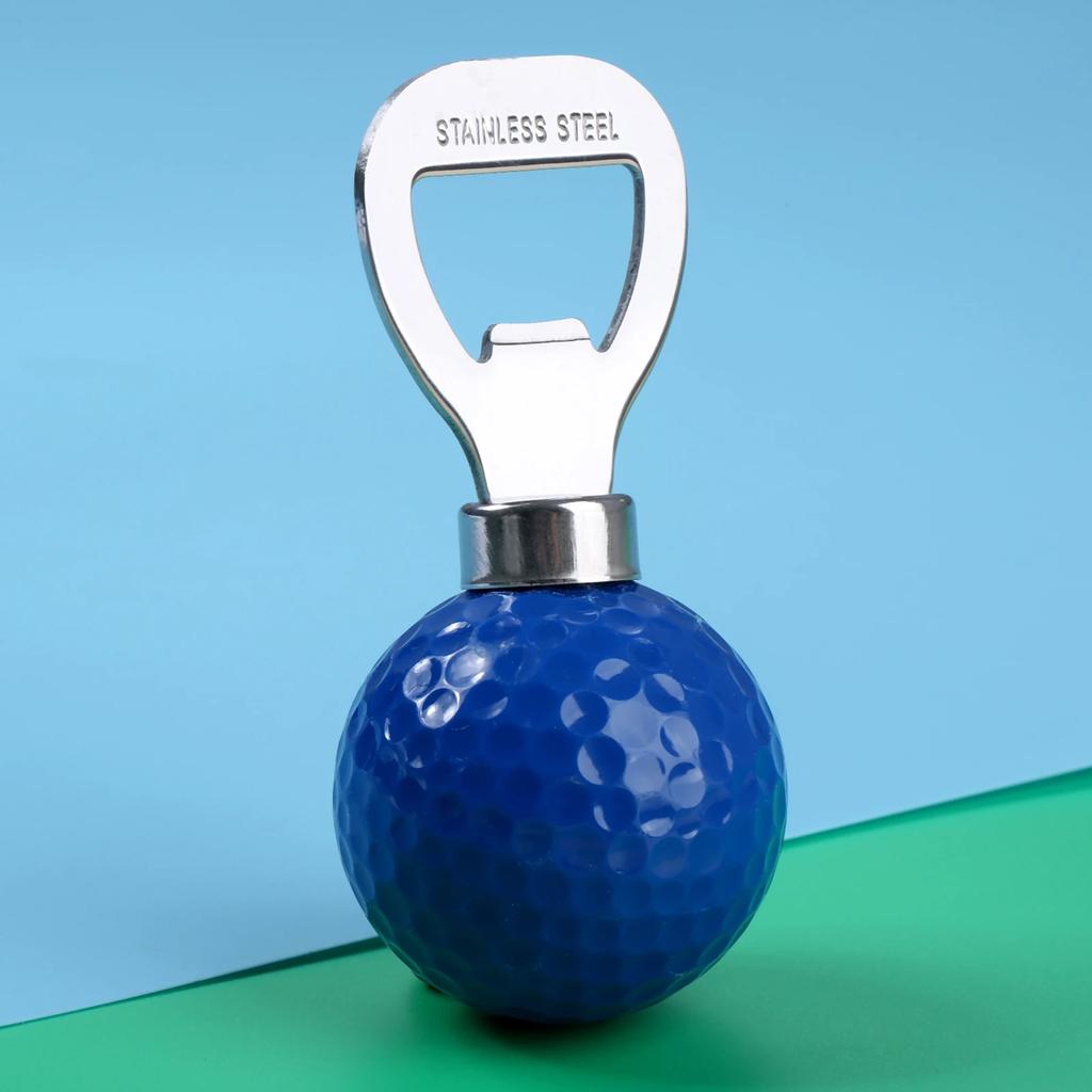 1 Pc Stainless Steel Golf Ball-Shaped Bottle Opener Novelty Corkscrew Wine And Beer Opener Golfer Practice Golf Training Aids