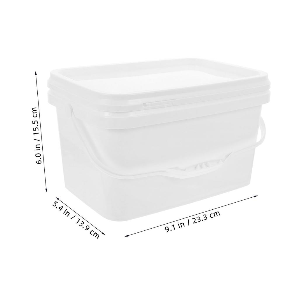 Painting Storage Bucket Plastic PP Handled Lightweight Paint Container for Varnish Pigment Art Painting Bucket