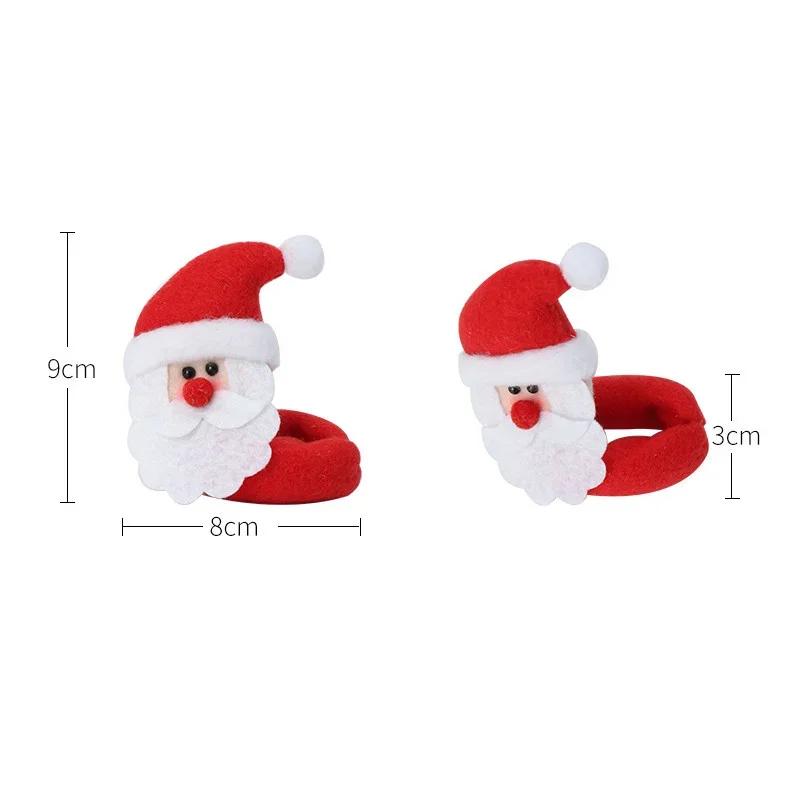 Christmas Wine Glass Decoration Happy New Year Santa Claus Party Decorations For Home Table Decor Bar Supplies Home Decore