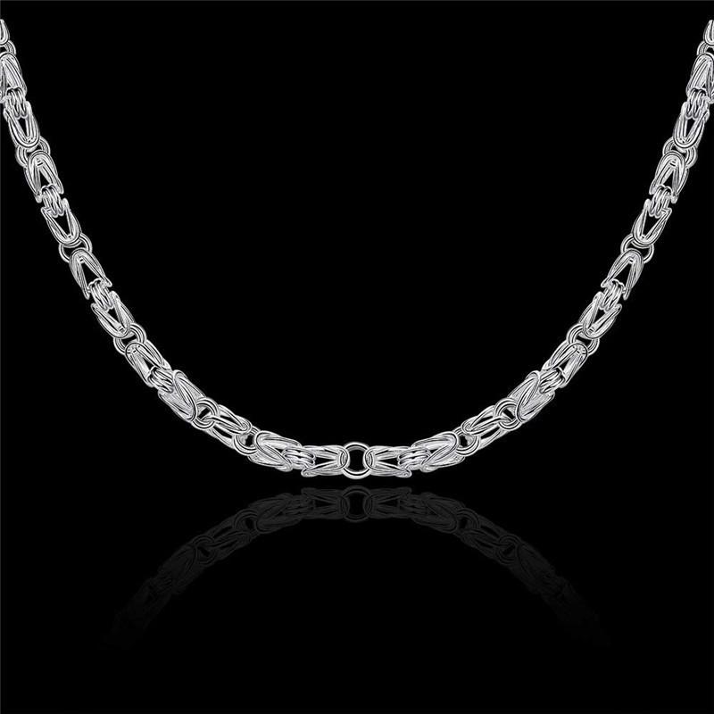 HX Silver Color Dragon Head Chain Men's Domineering Fashion Necklace European and American Fashion Accessories