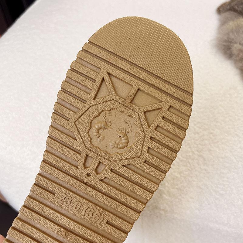 Processing Customized New Winter Bread Cotton Shoes Non-slip Piled Thickened Warm Snow Boots Women's Versatile Cotton Boots