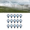 15Pcs Lawn Sprinkler Nozzle G1/2 External Thread 360° Automatic Rotation Mid Range For Lawn Garden Watering IrrigationRound
