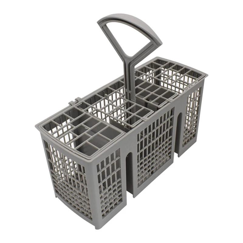 Dishwasher Utensil Holder Durable Household Storage Basket Universal Dishwasher Cutlery Basket Replacement with Removable Handle
