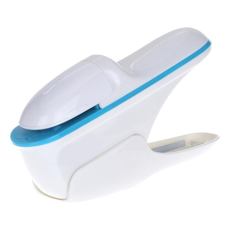 Handy Stapleless Stapler 8 Sheets 70gsm Paper Capacity Handheld Stapler Office Stapling Machine for Document Booklet белый