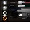 Motorbike LED Headlamp 12V Angel Eye DRL Light Strong Lumens for Cruiser Scooter and Touring Applications