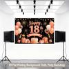 2D Flat Backdrop1pc Birthday Party Backdrop Banner Polyester Wall Decor For Living Room Bedroom Office Outdoor Decor Party Holiday Gift