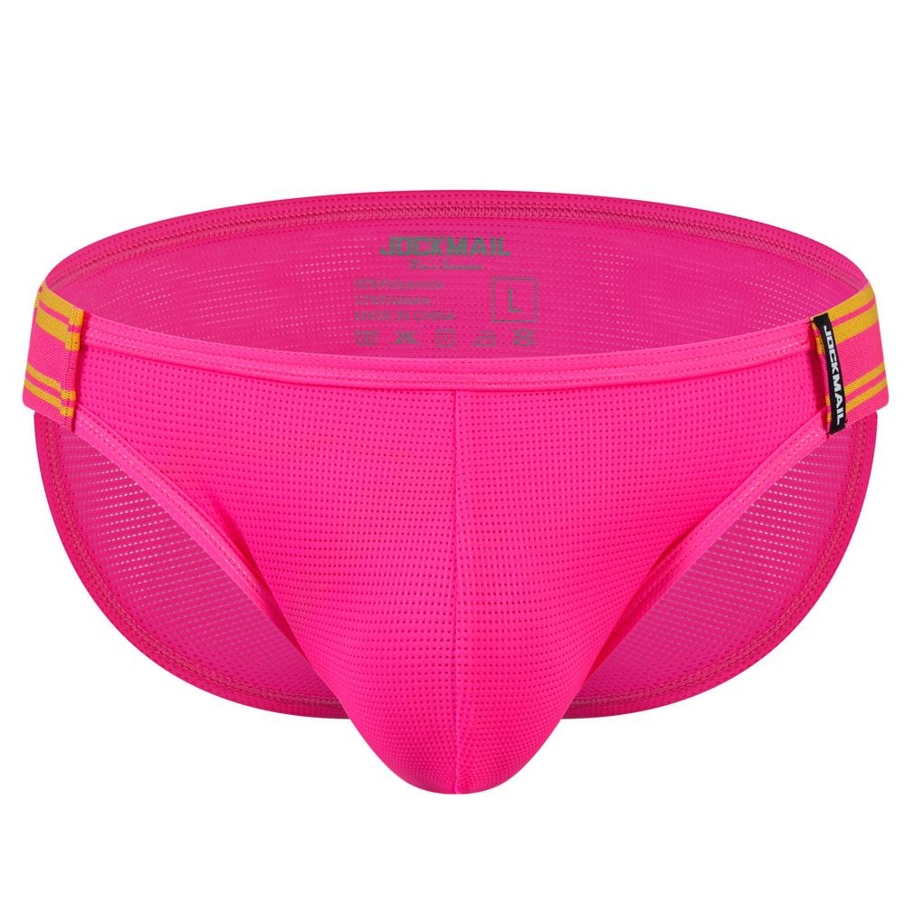 Briefs JOCKMAIL Breathable Nylon Mesh Low-rise Slit Sports Men's Underwear Everyday Casual Shorts Underpants