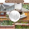 10Pcs White Spikes Repeller Cat Plastic Bird Repellent Anti Pigeon Anti-bird Squirrel Garden Fences Control Transparent Spikes