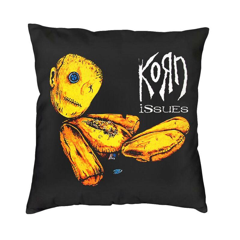 Nu Metal Rock Band Korn Quadratische Kissenhülle Dekoration Kissen Wurfkissen Für Wohnzimmer Doppelseitiger Druck