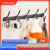 Punch-Free Multi-Purpose Door Hook Rack for Bedroom - Double Hook Design