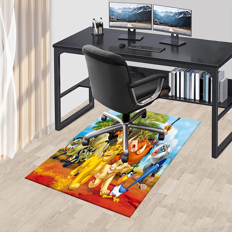 1pc Lion Adventure Carpet for Playroom Bedroom Living Room Sofa Home Decor,kids Game Area Rug Non-slip Floor Mat Y72957