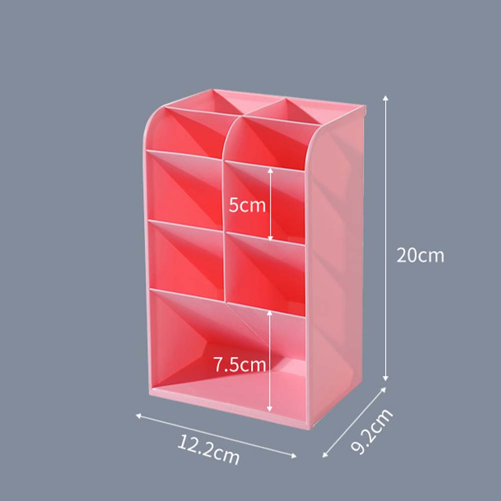 Pen Holder Plastic Slant Organiser Transparent Multi-Compartment Organiser Desktop Kids Four Compartments