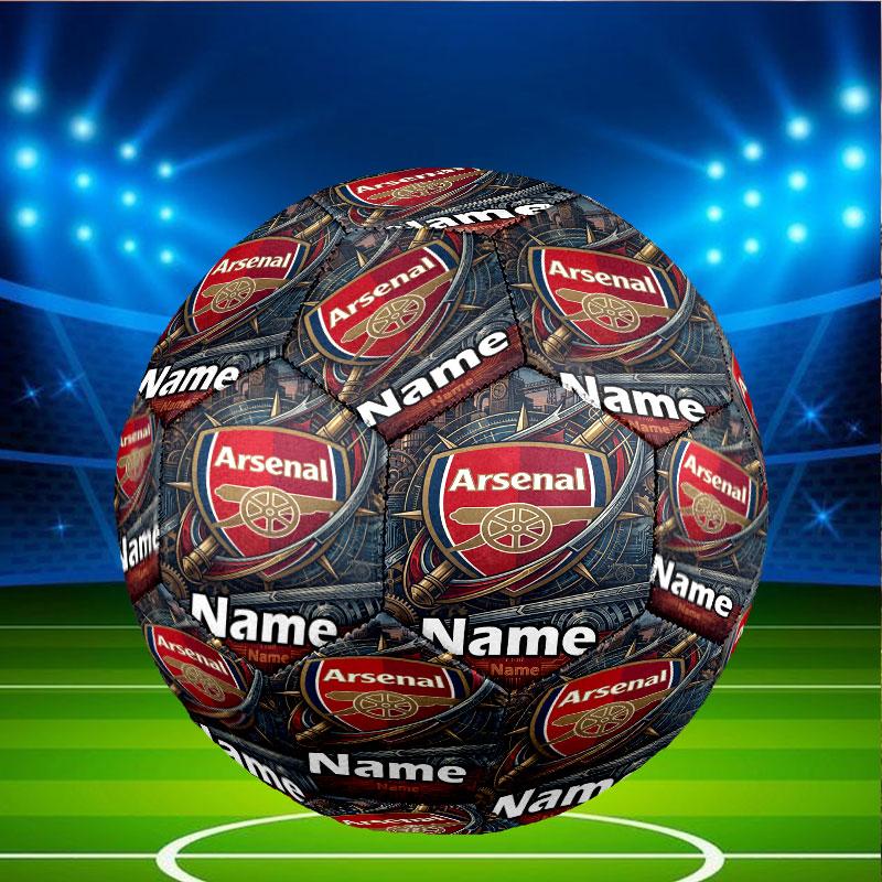 Custom Name Personalized Arsenal F.C Print Size 5 Soccer Ball Training & Match Football, for Team, Kicking, Gift for Football Enthusiasts