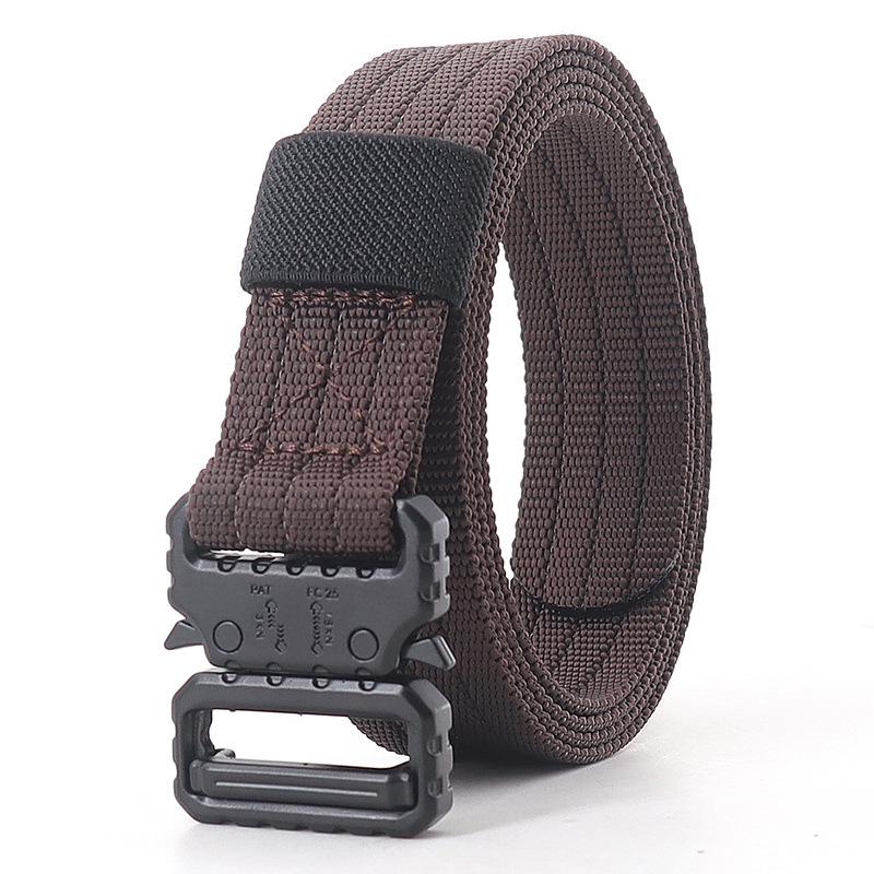 2.5cm Tactical Narrow Canvas Cobra Waist Belt - Unisex Multifunctional Streamer for Pants