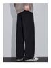 Men's Trendy Loose-Fit Velvet-Lined Sweatpants - Autumn/Winter Straight-Leg Dad Style