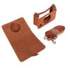 PU Leather Camera Case for Mini for Polaroid Mini EVO Hybrid for Instant Film Detachable with Shoulder Strap EVO, Camera, Design, (BROWN)