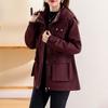 Elegant Women Hooded Trench Coat Slim Fit Spring Autumn Long Coat with Lining Casual Outerwear