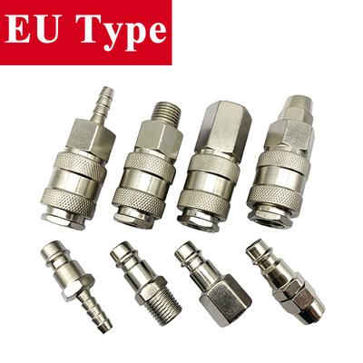 Raccordi per Tubi dell'Aria UE Accoppiamento Accessori Compressore Raccordo a Sgancio Rapido Standard Europeo Connettore Pneumatico Rapidità