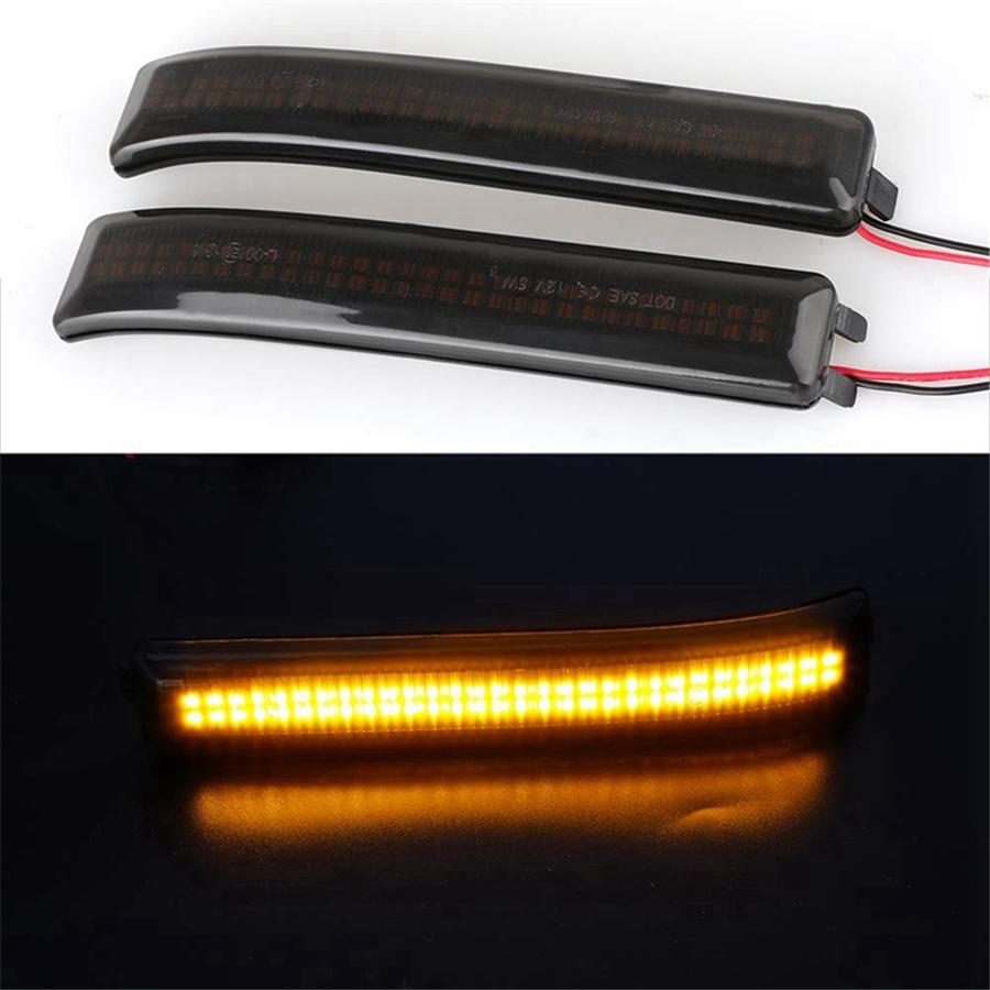 LED Side Mirror Light Turn Signal Smoke Lens Reflector Fit For Ford 09-14 F150